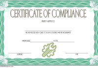 Compliance Certificate Template 7