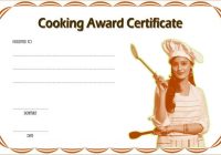 Cooking Competition Certificate Template 1