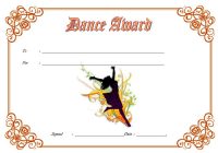 Dance Award Certificate Template in 2020: FREE 8+ Best Ideas