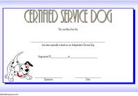 Dog Training Certificate Template 6