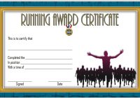 Editable Running Certificate 6