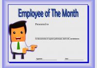 Employee of The Month Certificate Template 4