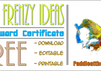 FRENZY Art Award Certificate Free Download by Paddle