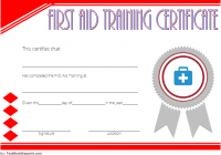 First Aid Certificate Template Free - 7+ Freshest Designs