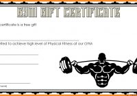 Fitness Gift Certificate Template 10