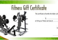 Fitness Gift Certificate Template 3