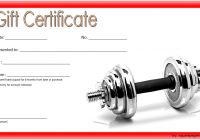 Fitness Gift Certificate Template 7