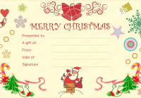 Free Printable Christmas Gift Certificate Template (4th Wonderful Idea)