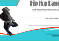 Hip hop Certificate Template 2