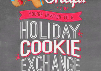 Holiday Cookie Exchange Flyer Free Design (5th Best Template Idea)