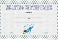 Ice Skating Certificate Template 10