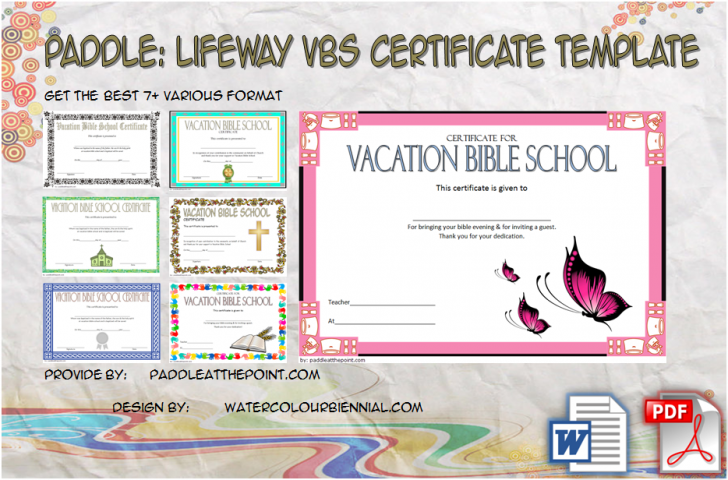 Permalink to Lifeway VBS Certificate Template Free (The 7+ Fresh Designs)