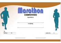 Marathon Certificate Template 3