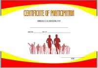 Marathon Certificate Template 4