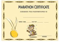 Marathon Certificate Template 6