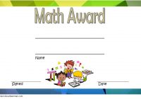 Math Award Certificate Template 5