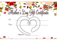 Mother’s Day Gift Certificate Template 9