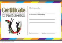 Netball Participation Certificate Template 6