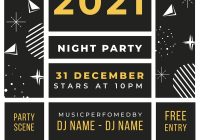 New Year Poster Template Free Download for 2021 (3rd Magnificent Design)