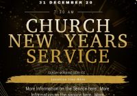 New Year’s Eve Church Service Flyer Free Design (2nd Wonderful Idea)