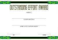 Outstanding Effort Certificate Template - 10+ Great Designs