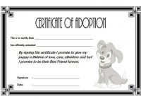 Pet Adoption Certificate Template 7