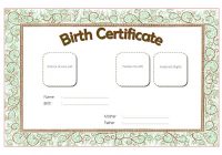 Pet Birth Certificate Template 5