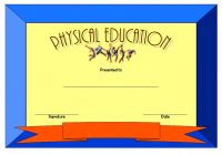 Physical Education Certificate Template 7