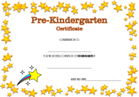 Pre-Kindergarten Diploma Certificate 4