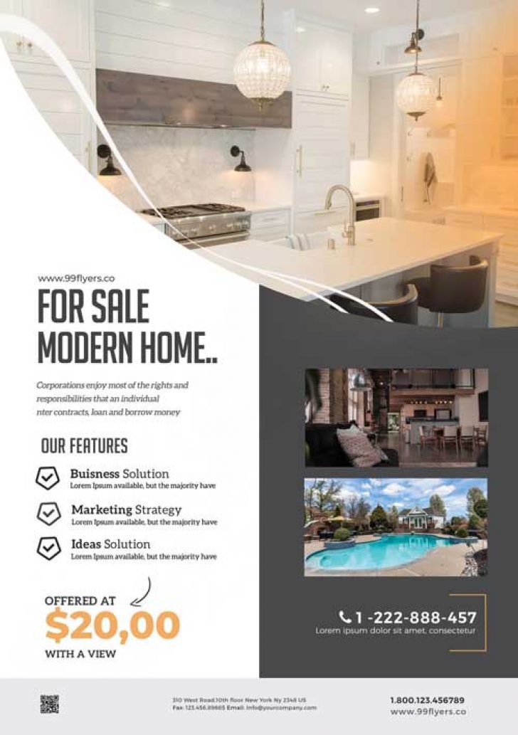 Permalink to 11 Best Real Estate Flyer Template Free Word Formats