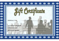 Restaurant Gift Certificate 4