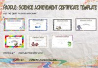 Science Achievement Certificate Templates by Paddle