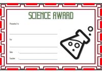 Science Award Certificate 7
