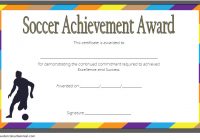 Soccer Achievement Certificate Template 5