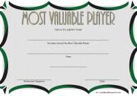 Soccer MVP Certificate Template 2