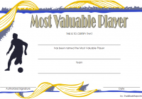 Soccer MVP Certificate Template 3