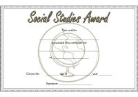 Social Studies Certificate Template 6