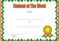 Student of The Week Template 7