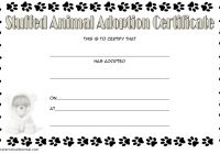 Stuffed Animal Adoption Certificate Template 5 | Paddle Templates