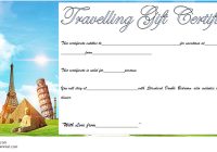 Travel Gift Certificate Template 8