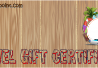 Travel Gift Certificate Template Ideas by Paddle