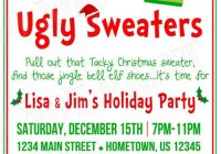 Ugly Sweater Party Flyer Template Free Download (3rd Amazing Idea)