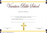 VBS Certificate Template 3