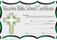 VBS Certificate Template 8