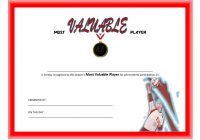 Volleyball Certificate Template