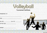 Volleyball Tournament Certificate Template 5