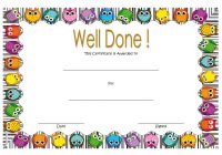 Well Done Certificate Template 3