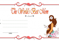 Worlds Best Mom Certificate Template FREE 8